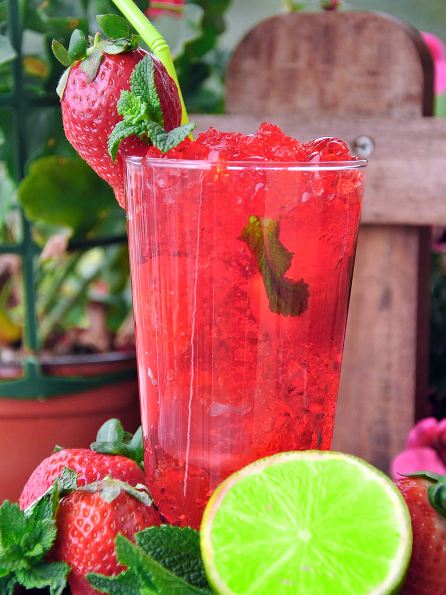 jahodové mojito